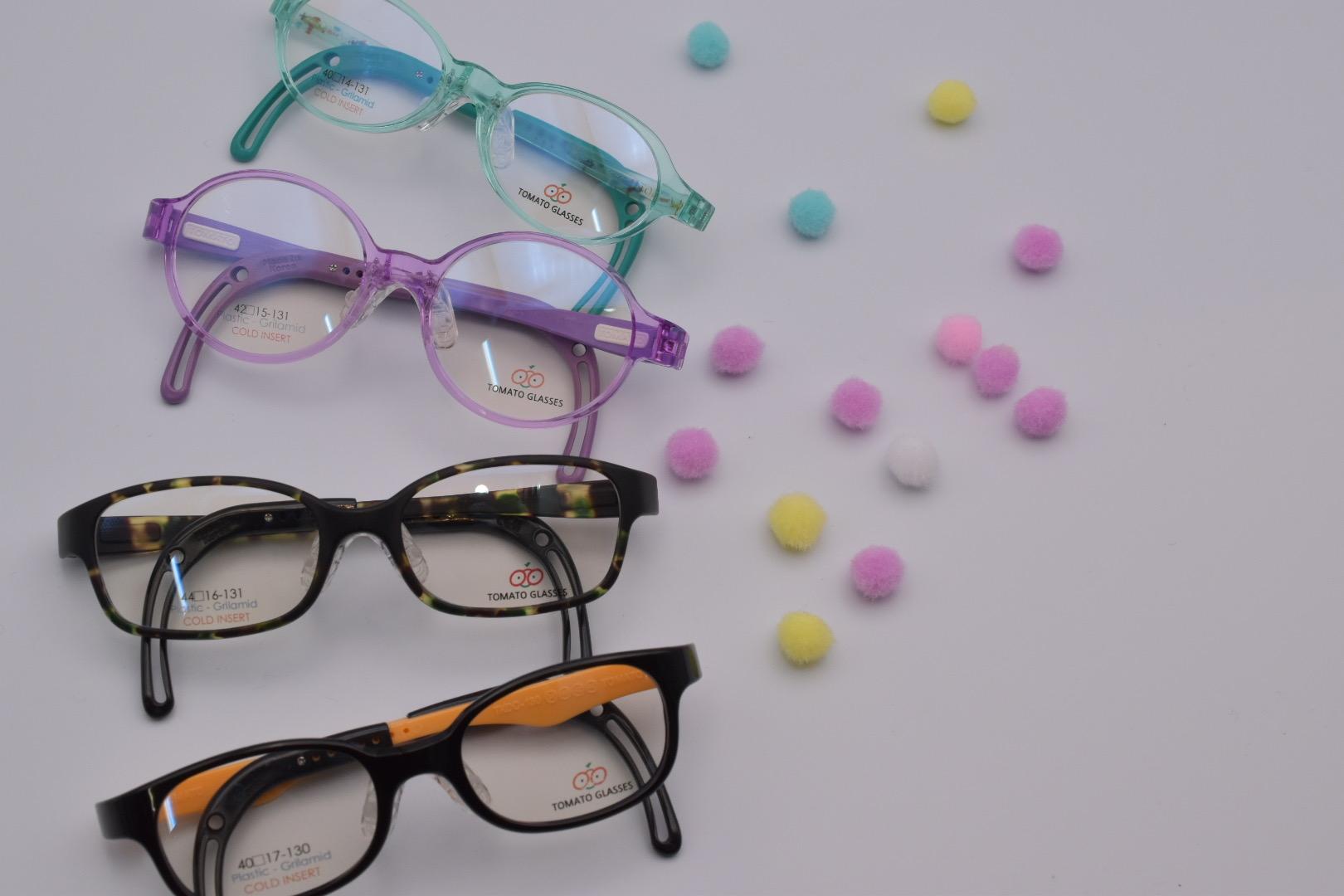 TOMATO GLASSES 紫の度ありメガネ TOMATO GLASSES 紫の度ありメガネ 子どもメガネ トマト