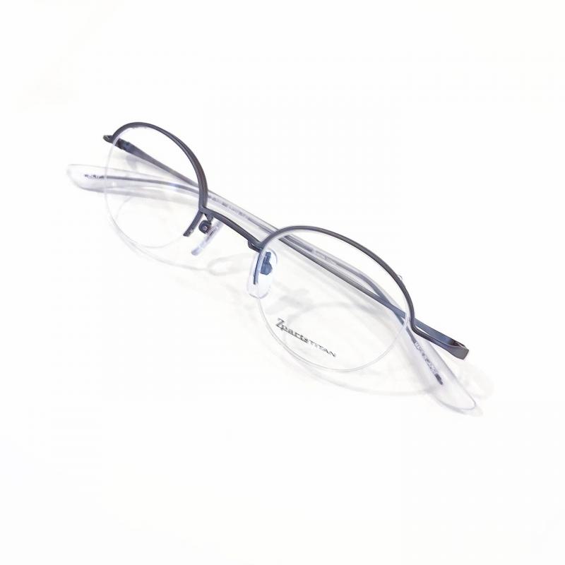 Zparts 眼鏡　Z-108 Col.BRIP ハーフリム正規品　本皮ケース付 Zparts メガネ Z-108 Col.BRIP ハーフリム ナイロール 半リム